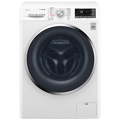 LG F4J8JS2W Freestanding Washing Machine, 10kg Load, A+++ Energy Rating, 1400rpm Spin, White